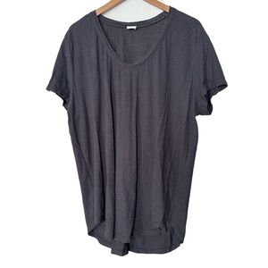 Poetry Hemp Cotton Blend Short Sleeve Top Size XL